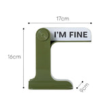Maxbell Flip Signs Desk Decor Office Gift Crafts Feelings Signs with Emotional Words Green