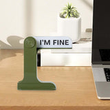 Maxbell Flip Signs Desk Decor Office Gift Crafts Feelings Signs with Emotional Words Green