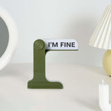 Maxbell Flip Signs Desk Decor Office Gift Crafts Feelings Signs with Emotional Words Green