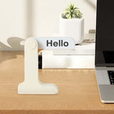 Maxbell Flip Signs Desk Decor Office Gift Crafts Feelings Signs with Emotional Words Milk White