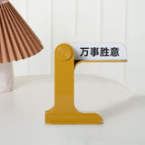 Maxbell Flip Signs Desk Decor Office Gift Crafts Feelings Signs with Emotional Words Yellow