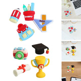 Maxbell Mini Silicone Desk Figurines Art Ornament for Home Living Room Car Dashboard