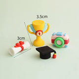 Maxbell Mini Silicone Desk Figurines Art Ornament for Home Living Room Car Dashboard