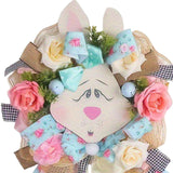 Maxbell Easter Rabbit Wreath Easter Decor Spring Wreath for Front Door Outdoor Porch