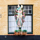 Maxbell Easter Rabbit Wreath Easter Decor Spring Wreath for Front Door Outdoor Porch
