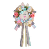 Maxbell Easter Rabbit Wreath Easter Decor Spring Wreath for Front Door Outdoor Porch