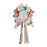Maxbell Easter Rabbit Wreath Easter Decor Spring Wreath for Front Door Outdoor Porch