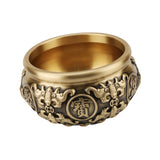 Maxbell Cornucopia Bowl Chinese Fortune Treasure Basin for Living Room Home Desktop