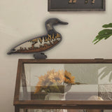 Maxbell Multilayer Carved Duck Silhouette Wood Carved Duck Silhouette for Shelf Home