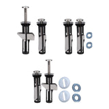 2x Toilet Seat Hinge Screws Replacement Maintenance Tool Toilet Repair Screw M5 without gasket