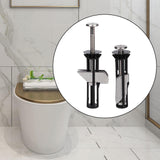 2x Toilet Seat Hinge Screws Replacement Maintenance Tool Toilet Repair Screw M5 without gasket