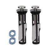 2x Toilet Seat Hinge Screws Replacement Maintenance Tool Toilet Repair Screw M5 with 18mm gasket