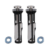 2x Toilet Seat Hinge Screws Replacement Maintenance Tool Toilet Repair Screw M5 with 18mm gasket