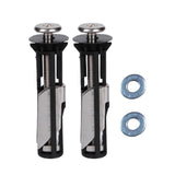 2x Toilet Seat Hinge Screws Replacement Maintenance Tool Toilet Repair Screw M5 with 18mm gasket
