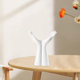 Maxbell Flowerpot Human Body Ceramic Hand Vase for Living Room Hallway Wedding Party 19x15.5cm