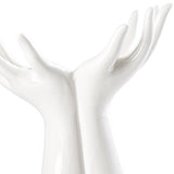 Maxbell Flowerpot Human Body Ceramic Hand Vase for Living Room Hallway Wedding Party 21.5x18cm