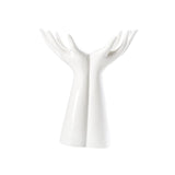 Maxbell Flowerpot Human Body Ceramic Hand Vase for Living Room Hallway Wedding Party 21.5x18cm