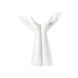Maxbell Flowerpot Human Body Ceramic Hand Vase for Living Room Hallway Wedding Party 21.5x18cm