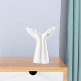 Maxbell Flowerpot Human Body Ceramic Hand Vase for Living Room Hallway Wedding Party 21.5x18cm