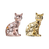 Maxbell Cat Statue Collection Minimalism Desktop Ornament for Cabinet Office Bedroom Rose Gold