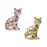Maxbell Cat Statue Collection Minimalism Desktop Ornament for Cabinet Office Bedroom Rose Gold