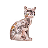 Maxbell Cat Statue Collection Minimalism Desktop Ornament for Cabinet Office Bedroom Rose Gold