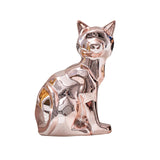 Maxbell Cat Statue Collection Minimalism Desktop Ornament for Cabinet Office Bedroom Rose Gold