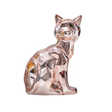 Maxbell Cat Statue Collection Minimalism Desktop Ornament for Cabinet Office Bedroom Rose Gold