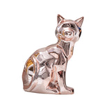 Maxbell Cat Statue Collection Minimalism Desktop Ornament for Cabinet Office Bedroom Rose Gold