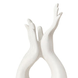 Maxbell Ceramic Hand Flower Vase Modern Unique Flower Vase for Home Bedroom Desktop