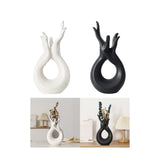 Maxbell Ceramic Hand Flower Vase Modern Unique Flower Vase for Home Bedroom Desktop