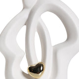 Maxbell Lovers Statue Ceramic Couple Sculpture for Wedding Gifts Engagement Bedroom