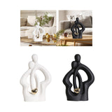 Maxbell Lovers Statue Ceramic Couple Sculpture for Wedding Gifts Engagement Bedroom