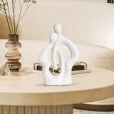 Maxbell Lovers Statue Ceramic Couple Sculpture for Wedding Gifts Engagement Bedroom