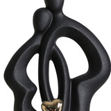 Maxbell Lovers Statue Ceramic Couple Sculpture for Wedding Gifts Engagement Bedroom