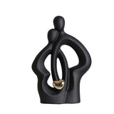 Maxbell Lovers Statue Ceramic Couple Sculpture for Wedding Gifts Engagement Bedroom