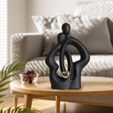 Maxbell Lovers Statue Ceramic Couple Sculpture for Wedding Gifts Engagement Bedroom