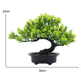 Maxbell Artificial Bonsai Tree Fake Bonsai Tree for Living Room Yard Desktop Display Green