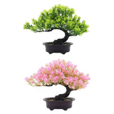 Maxbell Artificial Bonsai Tree Fake Bonsai Tree for Living Room Yard Desktop Display Green