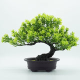 Maxbell Artificial Bonsai Tree Fake Bonsai Tree for Living Room Yard Desktop Display Green