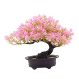 Maxbell Artificial Bonsai Tree Fake Bonsai Tree for Living Room Yard Desktop Display Pink