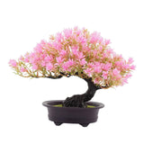 Maxbell Artificial Bonsai Tree Fake Bonsai Tree for Living Room Yard Desktop Display Pink