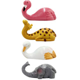 Maxbell Wall Hook Towel Hook Wall Hanger Wall Mounted Key Holder for Bag Robe Closet Flamingo