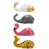 Maxbell Wall Hook Towel Hook Wall Hanger Wall Mounted Key Holder for Bag Robe Closet Flamingo