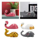 Maxbell Wall Hook Towel Hook Wall Hanger Wall Mounted Key Holder for Bag Robe Closet Flamingo