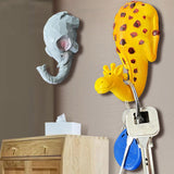 Maxbell Wall Hook Towel Hook Wall Hanger Wall Mounted Key Holder for Bag Robe Closet Giraffe