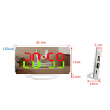 Maxbell Bedroom LED Alarm Clock Desk Clock Stylish for Desktop Apartment Living Room