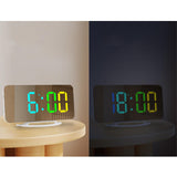Maxbell Bedroom LED Alarm Clock Desk Clock Stylish for Desktop Apartment Living Room