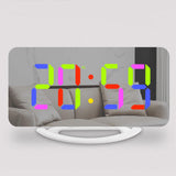 Maxbell Bedroom LED Alarm Clock Desk Clock Stylish for Desktop Apartment Living Room