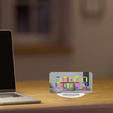 Maxbell Bedroom LED Alarm Clock Desk Clock Stylish for Desktop Apartment Living Room